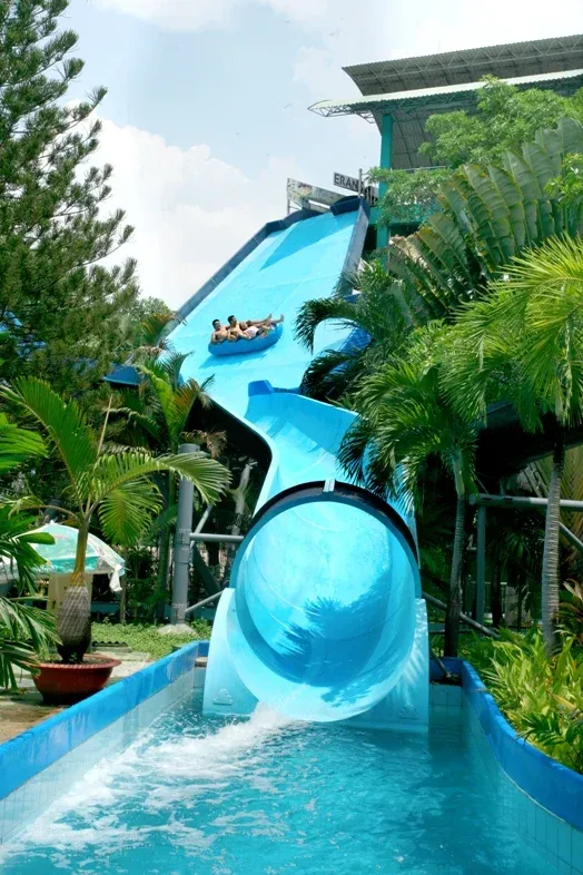 Máng Trượt Phao Ba 6